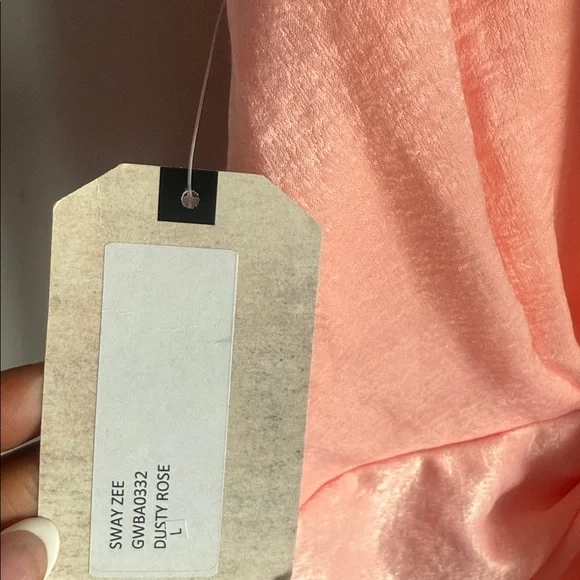 NEW KATIE MAY Sway Zee Dress in Dusty Rose Large - Picture 8 of 14